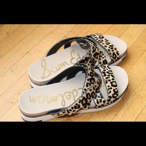 Sam Edelman Cheetah print sandals